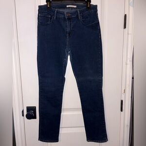 Levi’s Dark Wash Classic Mid Rise Skinny Jeans